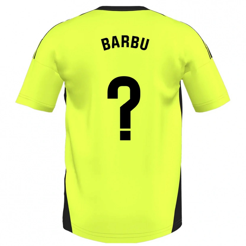 Danxen Herren Álex Barbu #0 Fluoreszierendes Gelb Auswärtstrikot Trikot 2025/26 T-Shirt