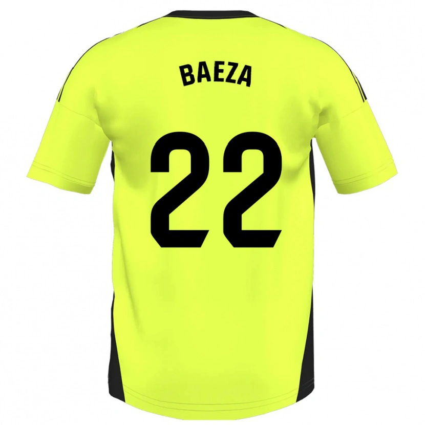 Danxen Herren Miguel Baeza #22 Fluoreszierendes Gelb Auswärtstrikot Trikot 2025/26 T-Shirt