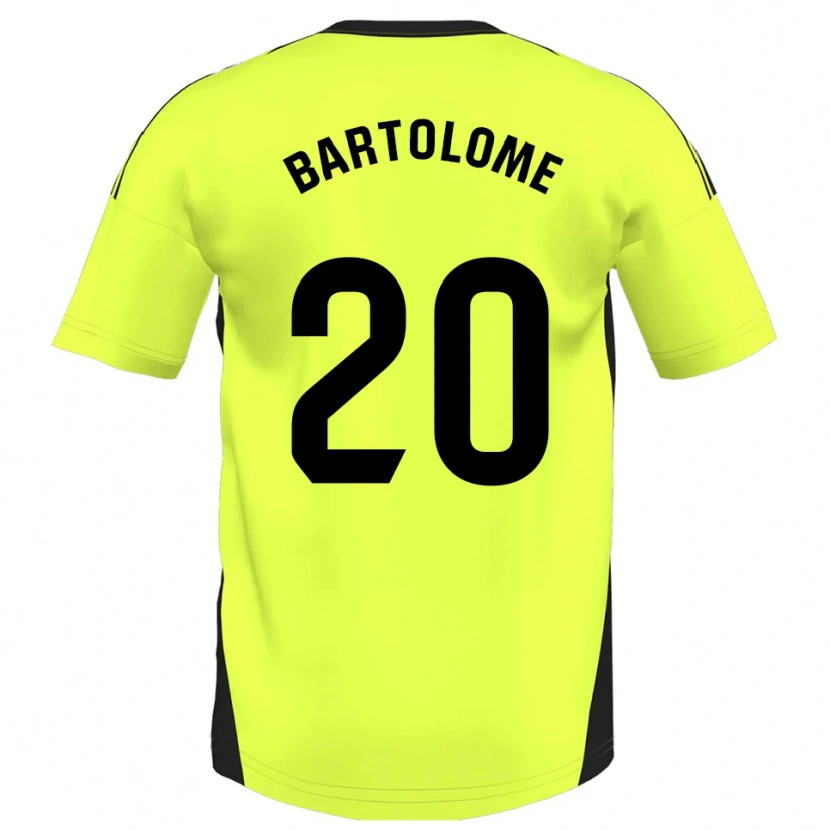 Danxen Herren Diego Bartolomé #20 Fluoreszierendes Gelb Auswärtstrikot Trikot 2025/26 T-Shirt