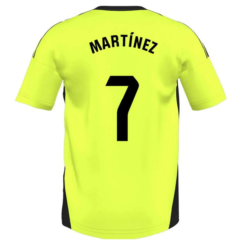 Danxen Herren Markel Martínez #7 Fluoreszierendes Gelb Auswärtstrikot Trikot 2025/26 T-Shirt