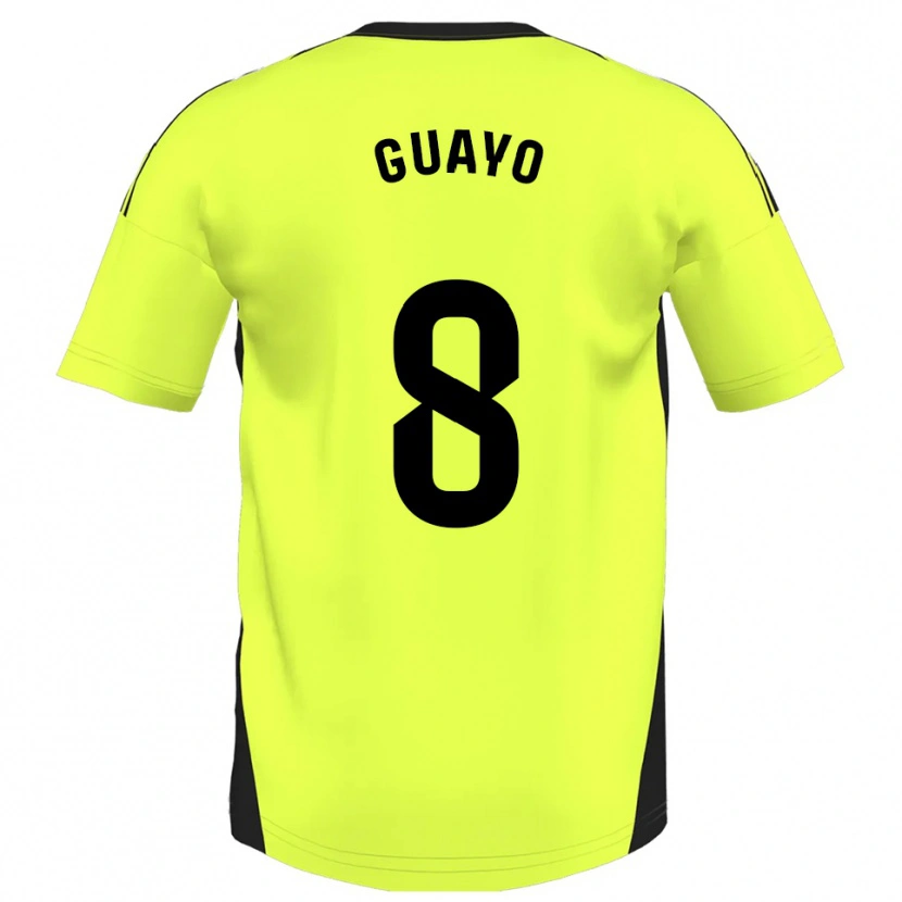 Danxen Herren Guayo #8 Fluoreszierendes Gelb Auswärtstrikot Trikot 2025/26 T-Shirt