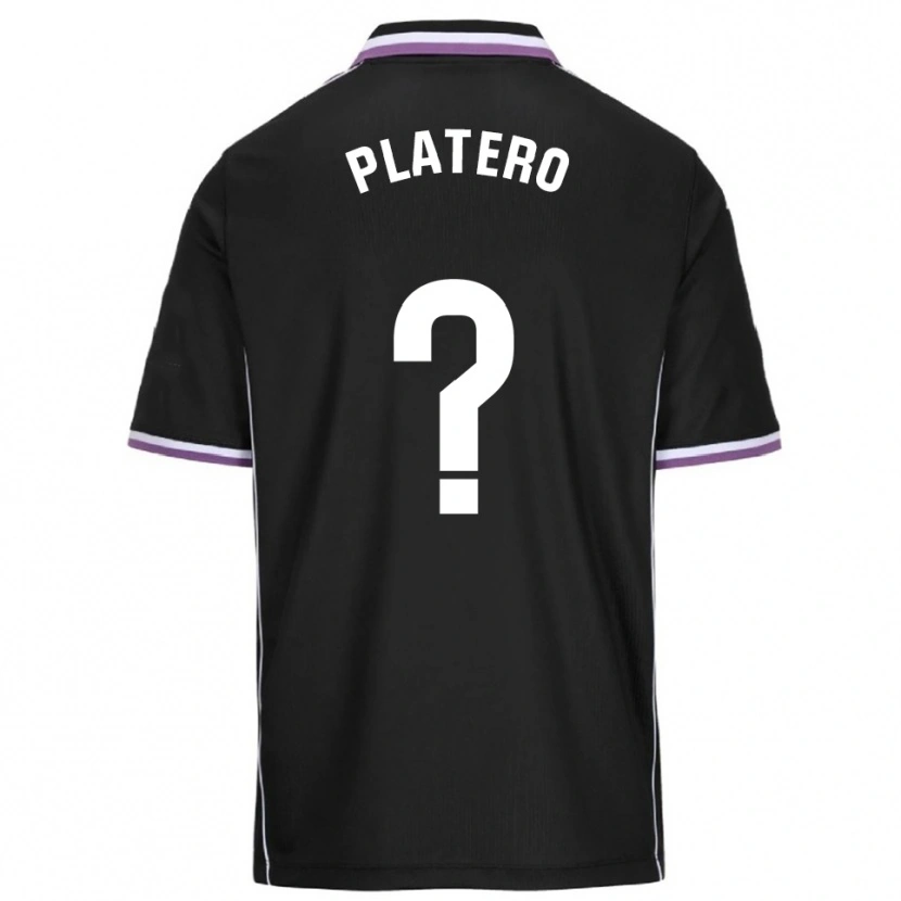 Danxen Herren Miguel Platero #0 Lila Schwarz Auswärtstrikot Trikot 2025/26 T-Shirt