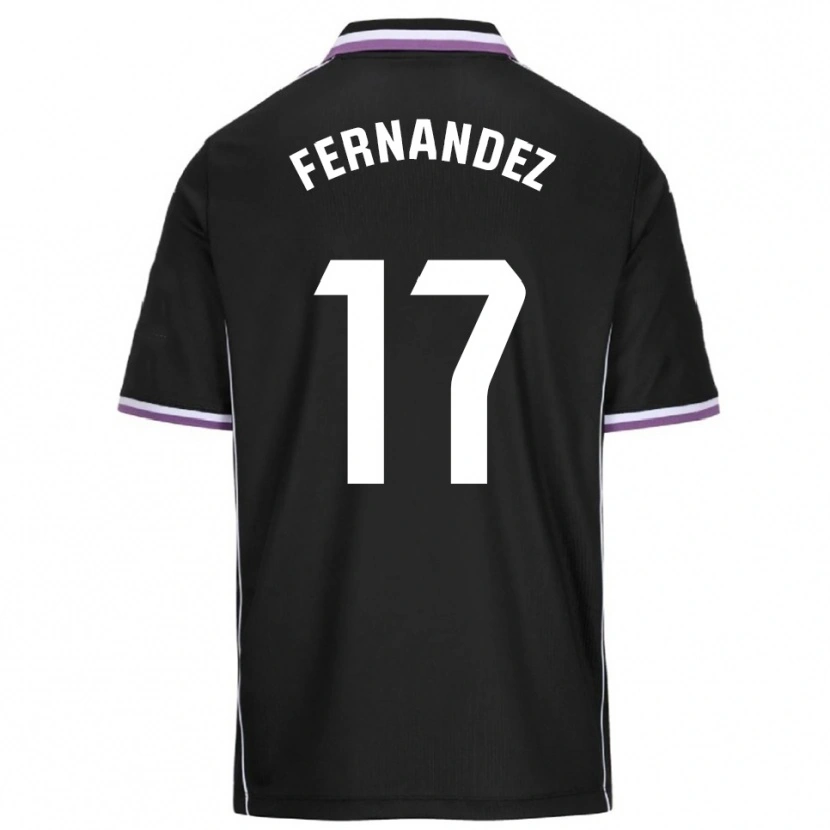 Danxen Herren Dani Fernández #17 Lila Schwarz Auswärtstrikot Trikot 2025/26 T-Shirt
