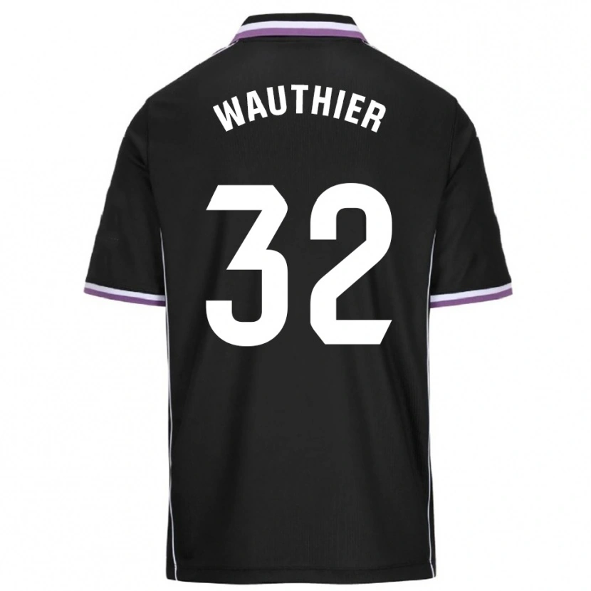 Danxen Herren Hugo Wauthier #32 Lila Schwarz Auswärtstrikot Trikot 2025/26 T-Shirt