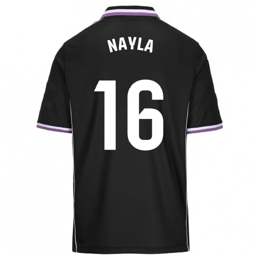 Danxen Herren Nayla Manrique Pajares #16 Lila Schwarz Auswärtstrikot Trikot 2025/26 T-Shirt