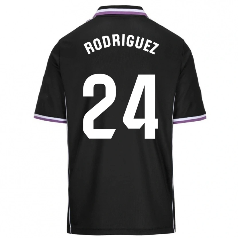 Danxen Herren Yago Rodríguez #24 Lila Schwarz Auswärtstrikot Trikot 2025/26 T-Shirt