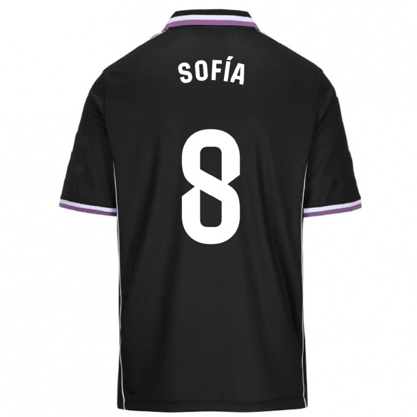 Danxen Herren Sofía Fernández Gutiérrez #8 Lila Schwarz Auswärtstrikot Trikot 2025/26 T-Shirt