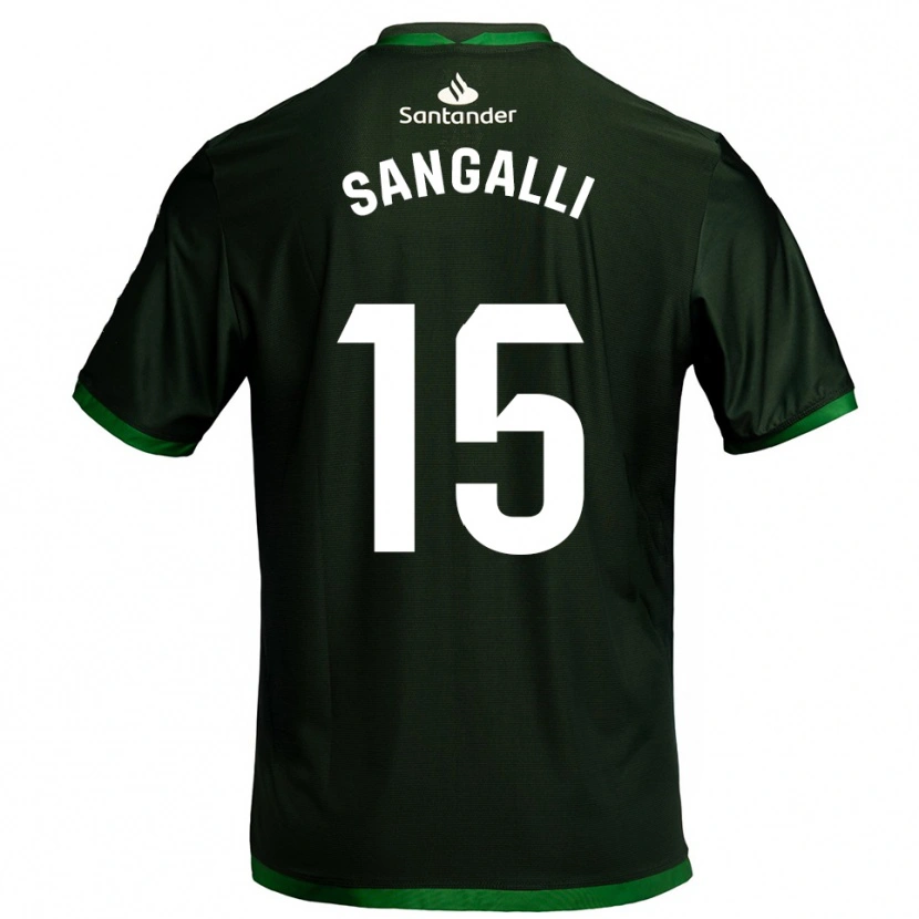 Danxen Herren Marco Sangalli #15 Dunkelgrün Auswärtstrikot Trikot 2025/26 T-Shirt