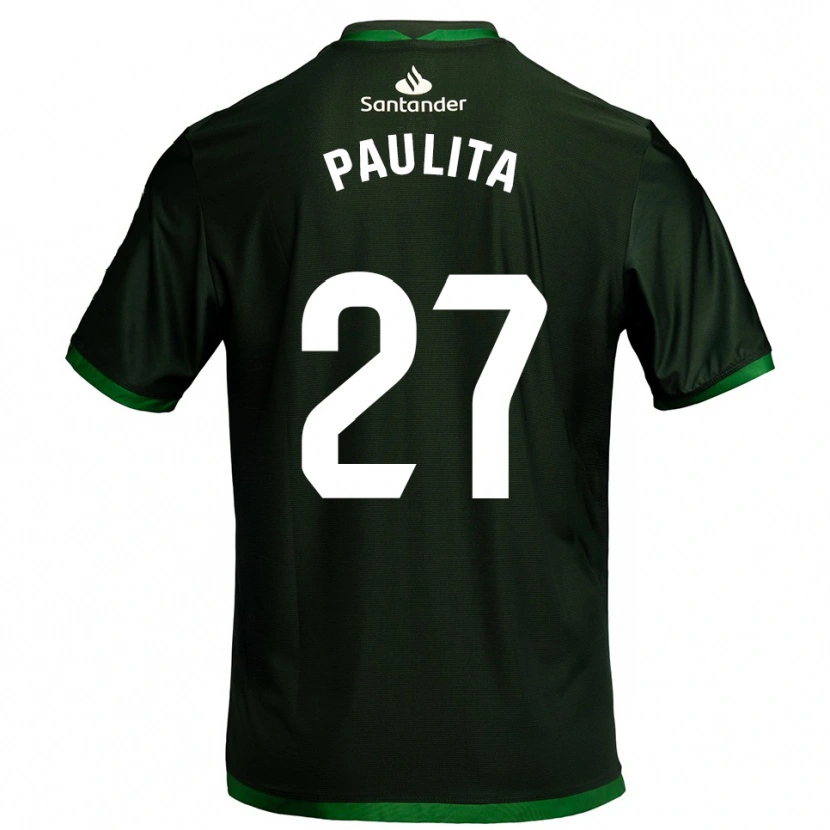 Danxen Herren Paula García Hontañón #27 Dunkelgrün Auswärtstrikot Trikot 2025/26 T-Shirt