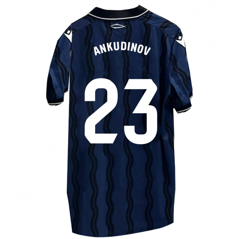 Danxen Herren Danil Ankudinov #23 Dunkelblau Schwarz Auswärtstrikot Trikot 2025/26 T-Shirt