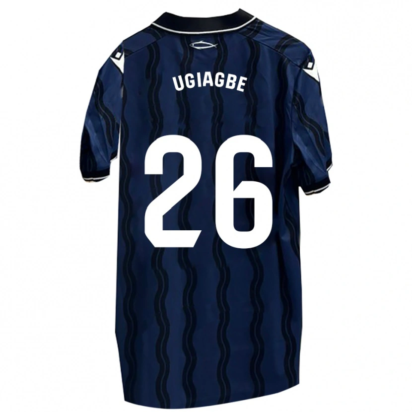 Danxen Herren Efe Ugiagbe #26 Dunkelblau Schwarz Auswärtstrikot Trikot 2025/26 T-Shirt