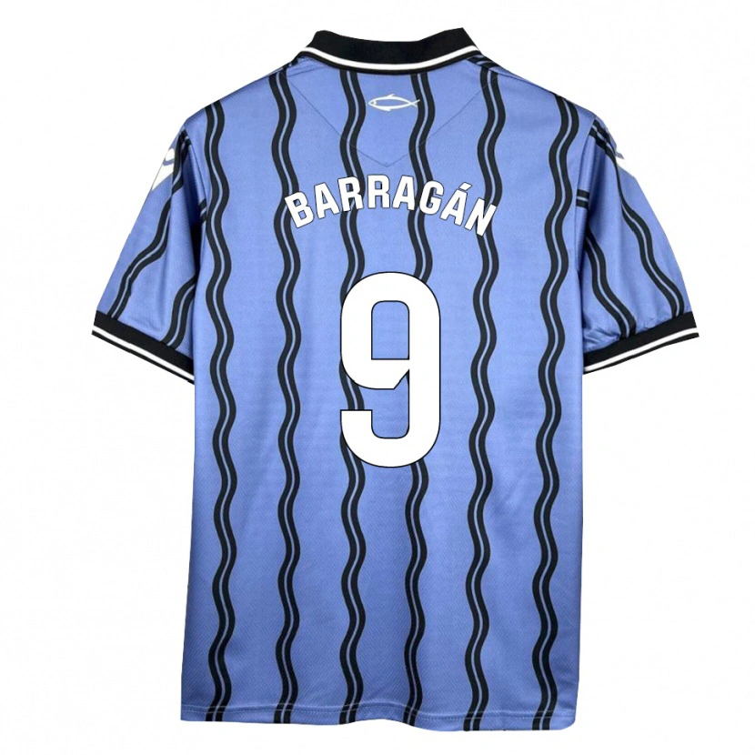 Danxen Herren Juan Barragán #9 Dunkelblau Schwarz Auswärtstrikot Trikot 2025/26 T-Shirt