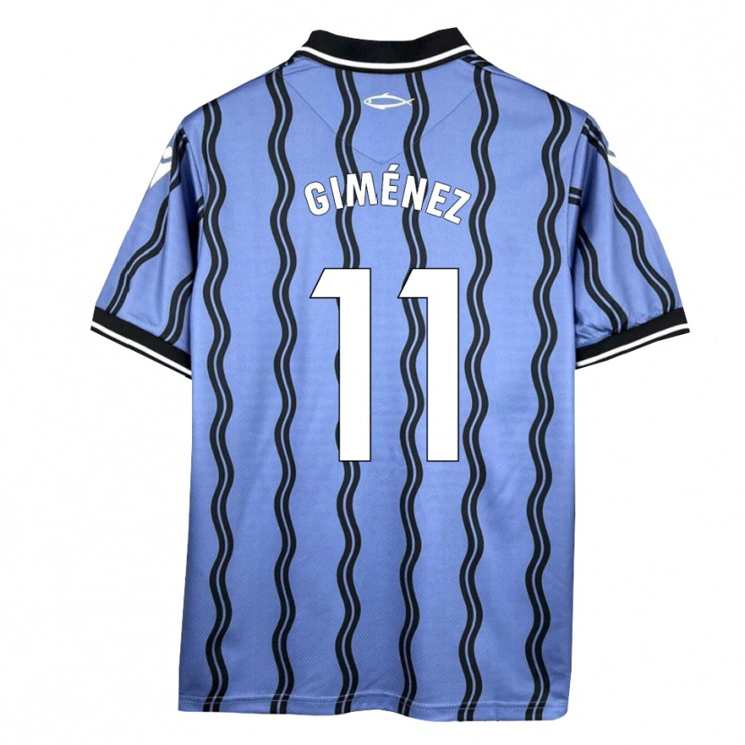 Danxen Herren Gonzalo Giménez #11 Dunkelblau Schwarz Auswärtstrikot Trikot 2025/26 T-Shirt