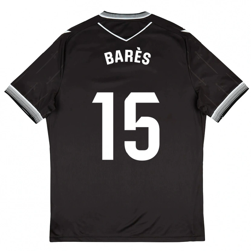 Danxen Herren Gabriel Barès #15 Schwarz Weiß Auswärtstrikot Trikot 2025/26 T-Shirt