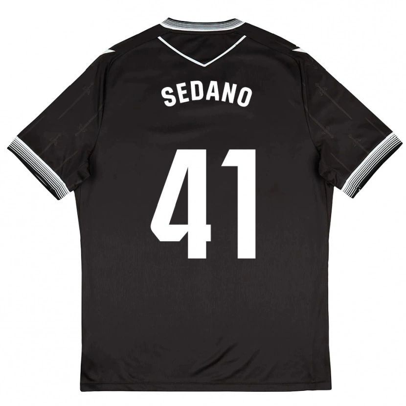 Danxen Herren Hugo Sedano #41 Schwarz Weiß Auswärtstrikot Trikot 2025/26 T-Shirt