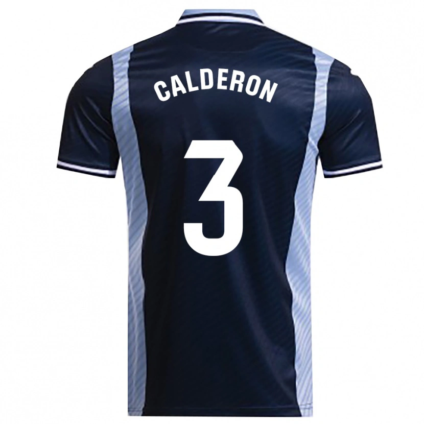 Danxen Herren José Calderón #3 Marine Himmelblau Auswärtstrikot Trikot 2025/26 T-Shirt