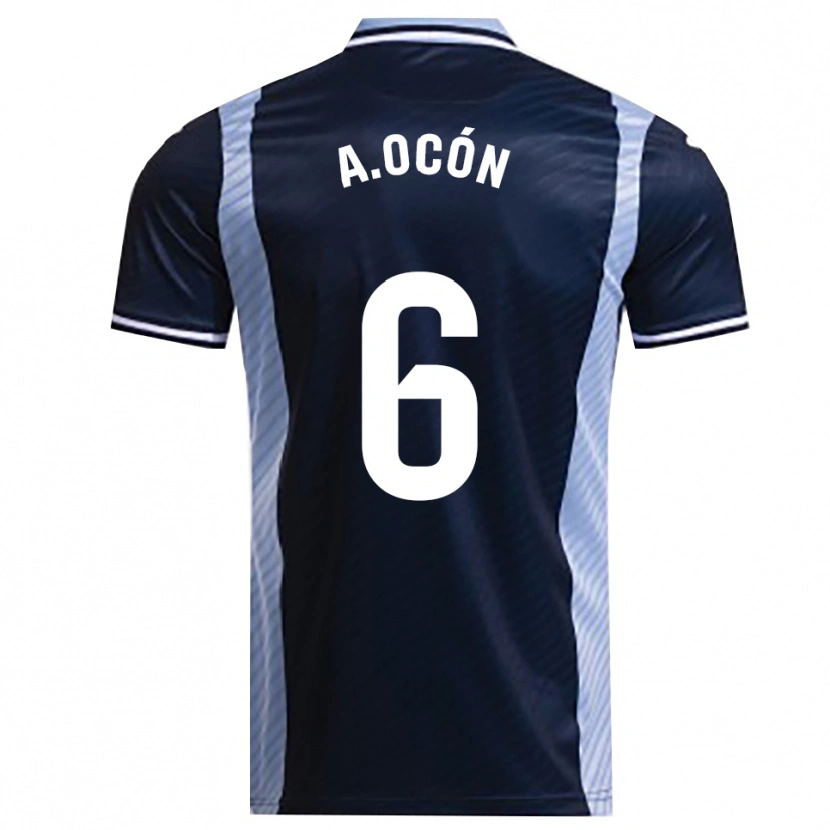 Danxen Herren Ana Belén Ocón López #6 Marine Himmelblau Auswärtstrikot Trikot 2025/26 T-Shirt