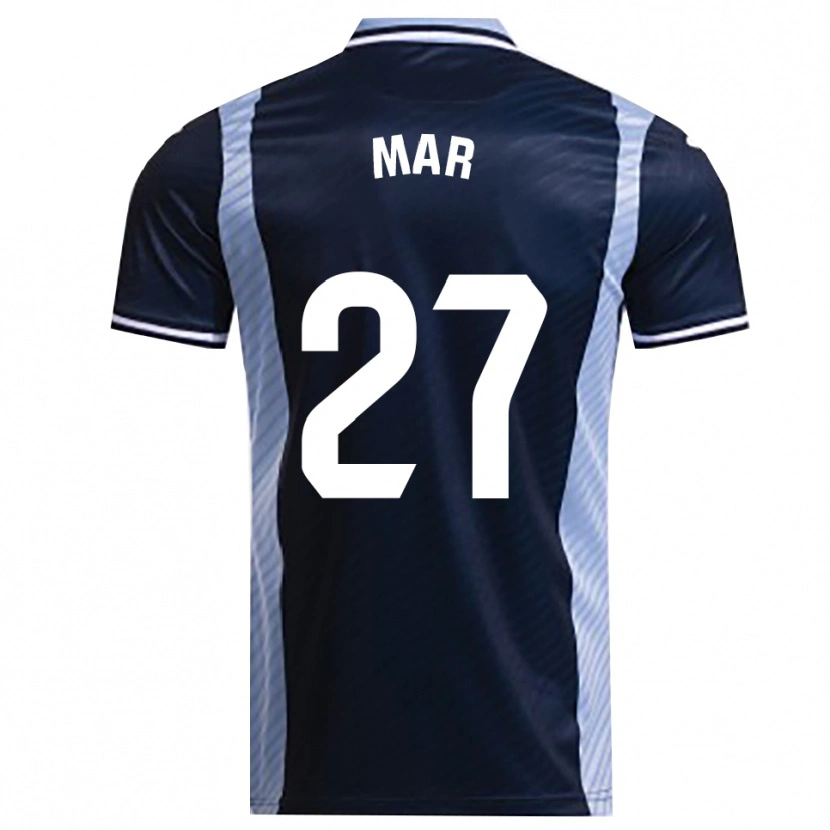 Danxen Herren Mar Gómez Orzaez #27 Marine Himmelblau Auswärtstrikot Trikot 2025/26 T-Shirt