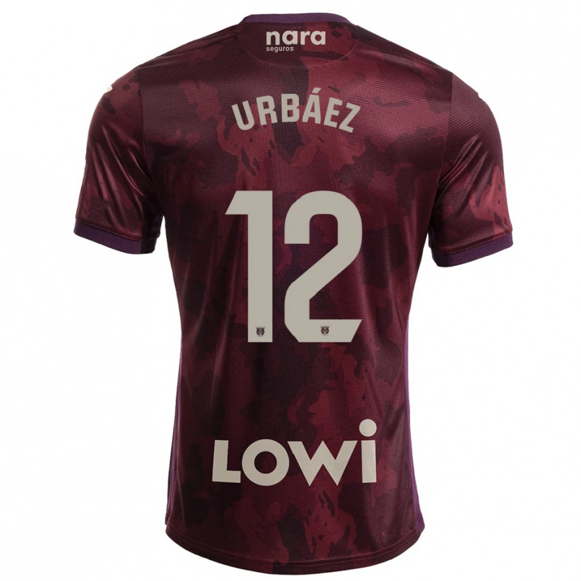 Danxen Herren Joao Urbáez #12 Burgunderrot Weiß Auswärtstrikot Trikot 2025/26 T-Shirt