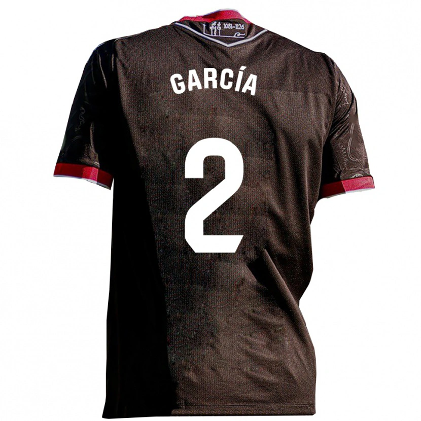 Danxen Herren Víctor García #2 Schwarz Rot Auswärtstrikot Trikot 2025/26 T-Shirt