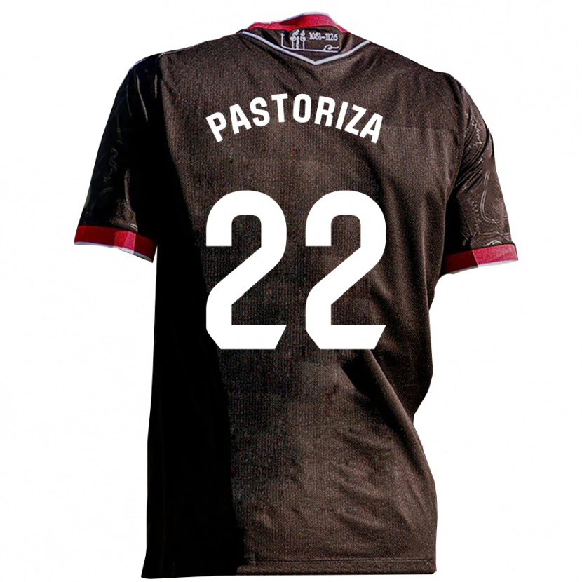 Danxen Herren Agustín Pastoriza #22 Schwarz Rot Auswärtstrikot Trikot 2025/26 T-Shirt