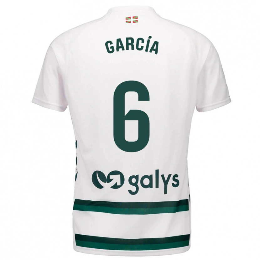 Danxen Herren Óscar García #6 Weiß Grün Auswärtstrikot Trikot 2025/26 T-Shirt