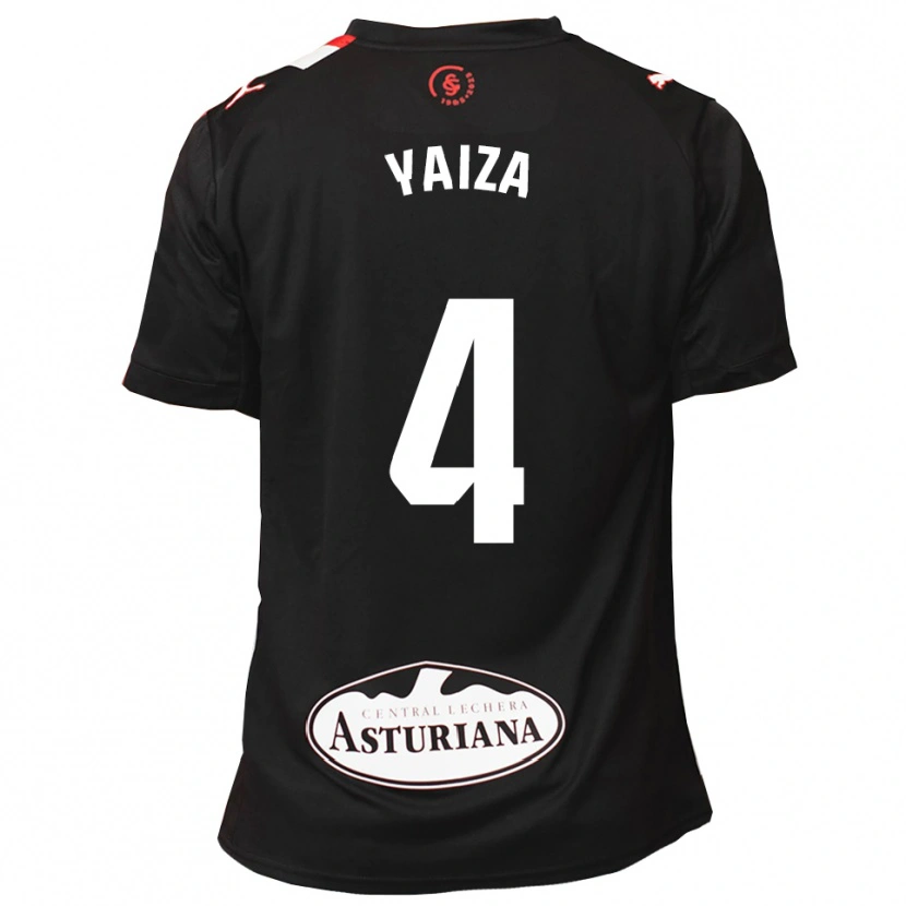 Danxen Herren Yaiza Cernuda Feito #4 Schwarz Weiß Auswärtstrikot Trikot 2025/26 T-Shirt