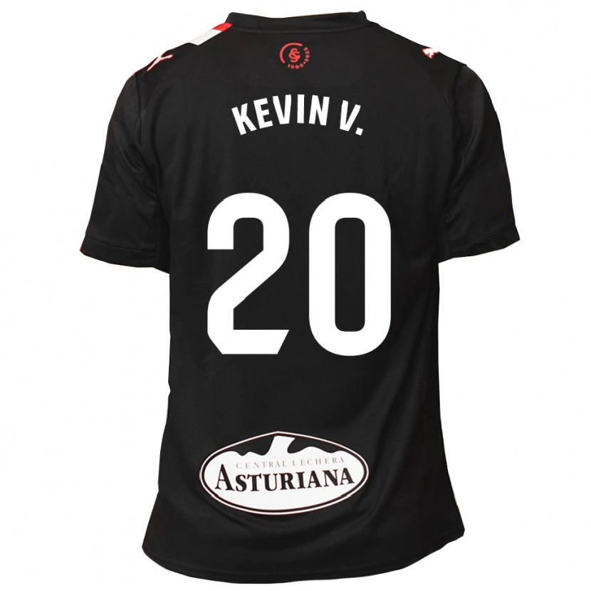 Danxen Herren Kevin Vázquez #20 Schwarz Weiß Auswärtstrikot Trikot 2025/26 T-Shirt