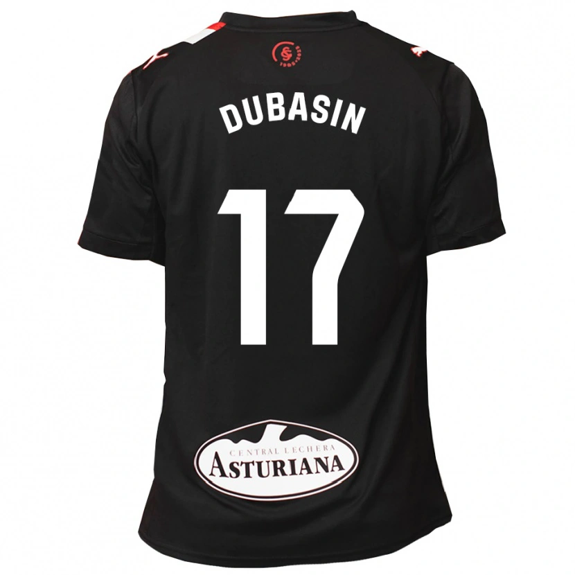 Danxen Herren Jonathan Dubasin #17 Schwarz Weiß Auswärtstrikot Trikot 2025/26 T-Shirt