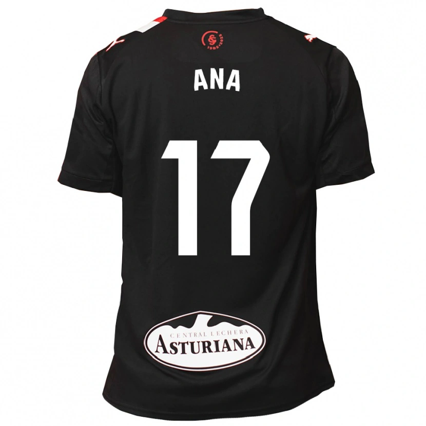 Danxen Herren Ana Gloria Campoamor Paredes #17 Schwarz Weiß Auswärtstrikot Trikot 2025/26 T-Shirt
