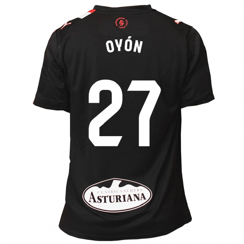 Danxen Herren Álex Oyón #27 Schwarz Weiß Auswärtstrikot Trikot 2025/26 T-Shirt