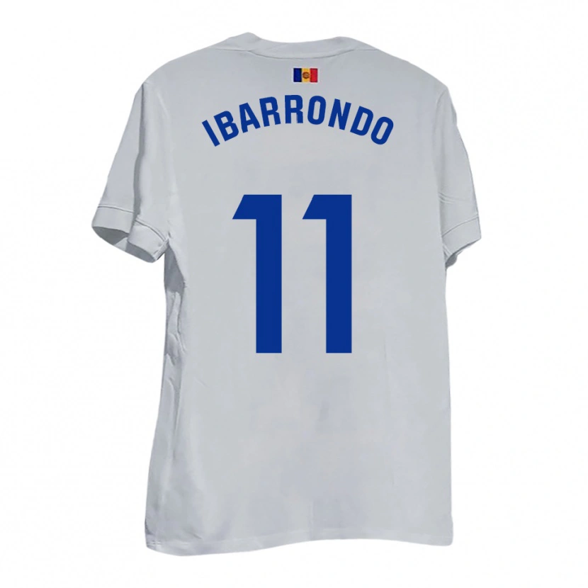 Danxen Herren Alejandro Ibarrondo #11 Weiß Blau Gelb Auswärtstrikot Trikot 2025/26 T-Shirt