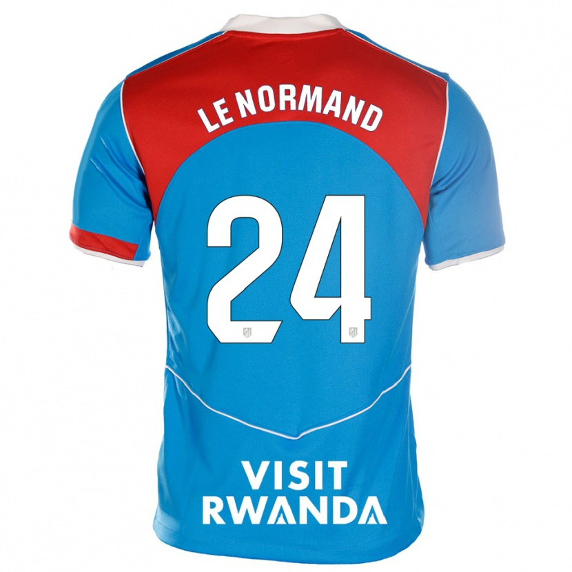 Danxen Herren Robin Le Normand #24 Blau Weiß Ausweichtrikot Trikot 2025/26 T-Shirt