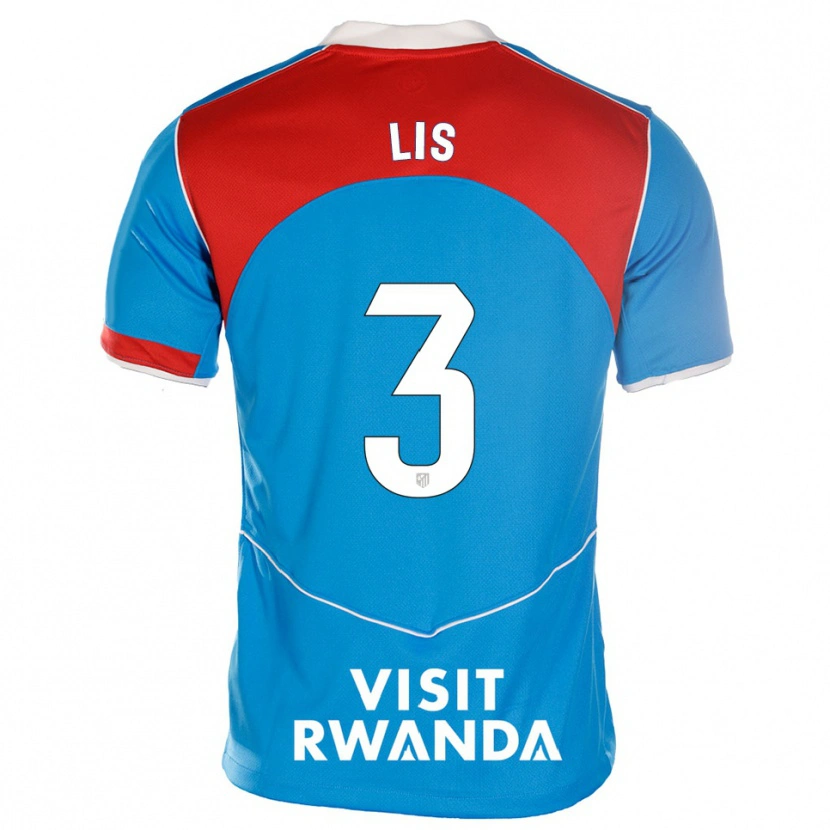 Danxen Herren Adrian Lis #3 Blau Weiß Ausweichtrikot Trikot 2025/26 T-Shirt