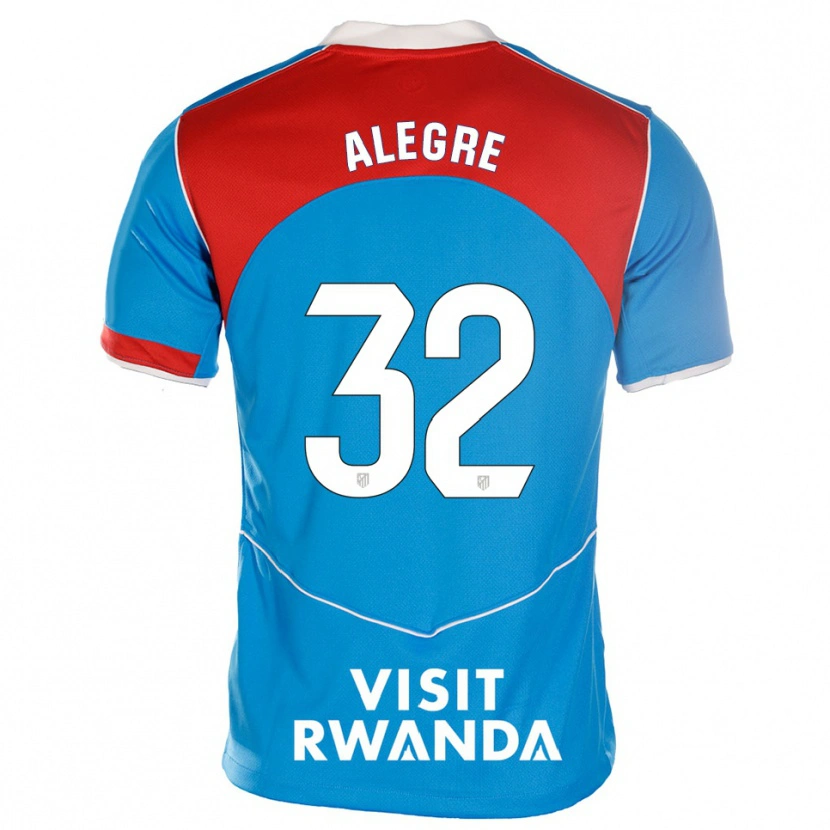 Danxen Herren Juan Alegre #32 Blau Weiß Ausweichtrikot Trikot 2025/26 T-Shirt