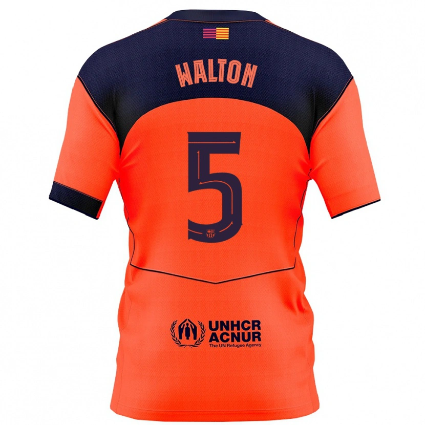 Danxen Herren Álex Walton #5 Orange Marine Ausweichtrikot Trikot 2025/26 T-Shirt