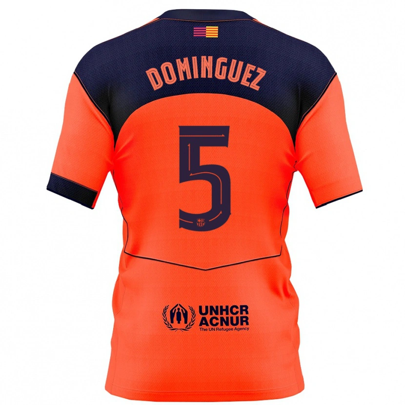 Danxen Herren Sergi Dominguez #5 Orange Marine Ausweichtrikot Trikot 2025/26 T-Shirt