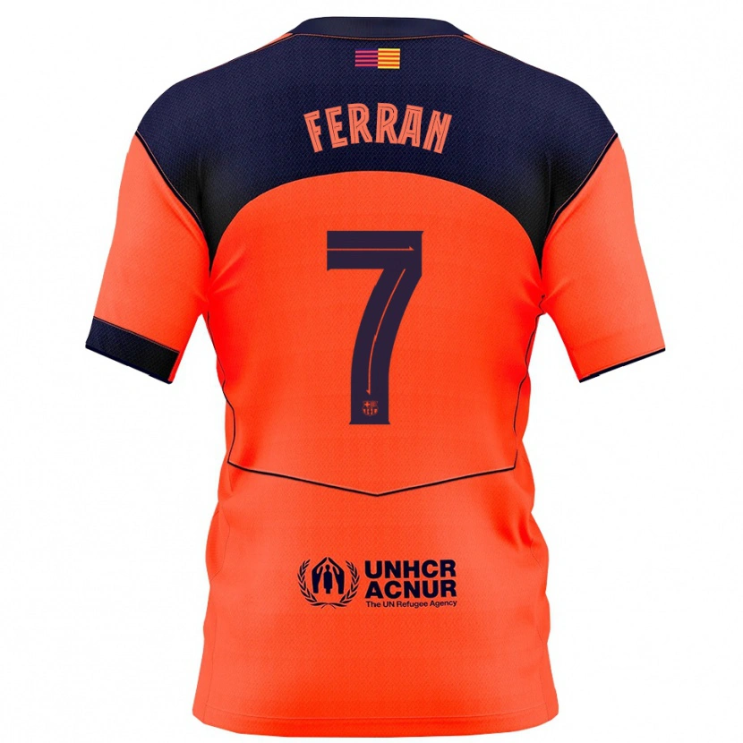 Danxen Herren Ferran Torres #7 Orange Marine Ausweichtrikot Trikot 2025/26 T-Shirt