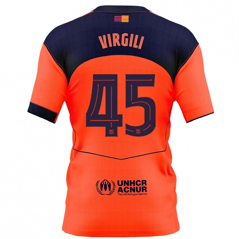Danxen Herren Jan Virgili #45 Orange Marine Ausweichtrikot Trikot 2025/26 T-Shirt