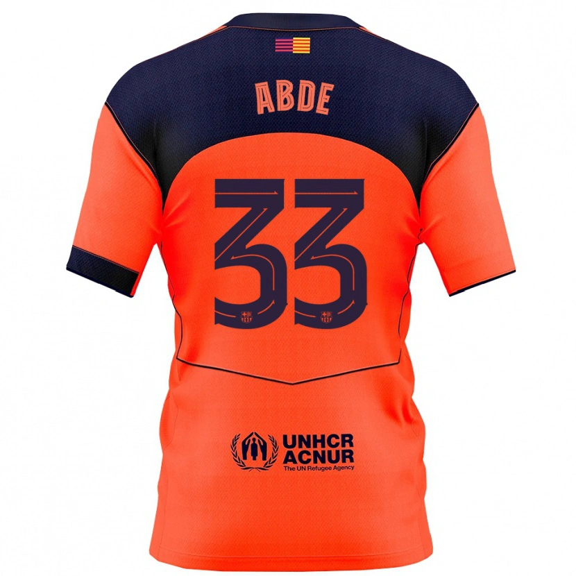 Danxen Herren Ez Abde #33 Orange Marine Ausweichtrikot Trikot 2025/26 T-Shirt