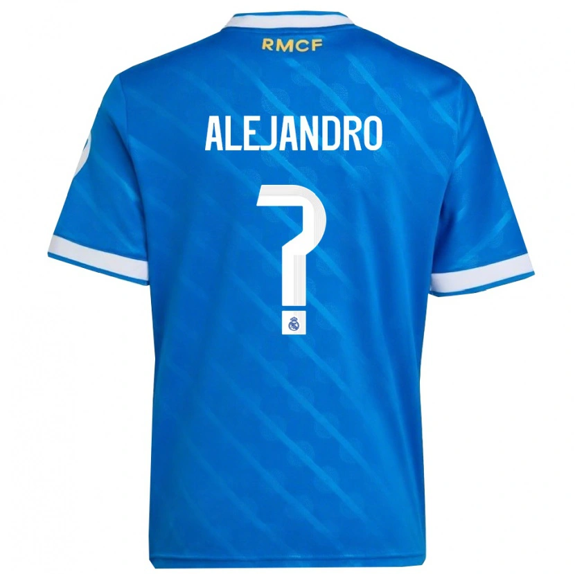 Danxen Herren Alejandro Hernández #0 Blau Weiß Ausweichtrikot Trikot 2025/26 T-Shirt