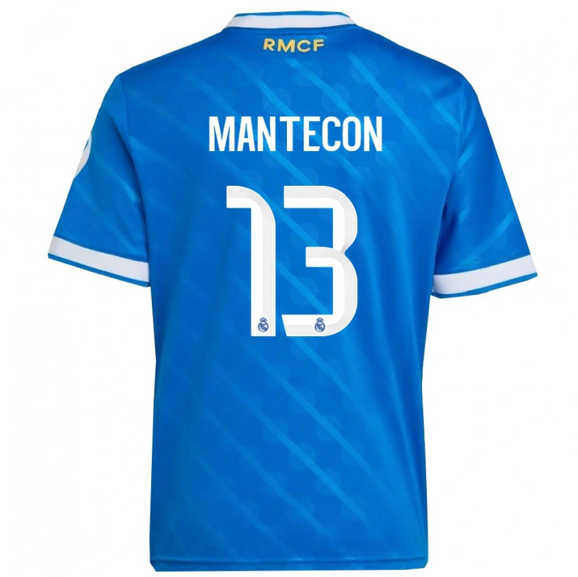 Danxen Herren Hugo Mantecón #13 Blau Weiß Ausweichtrikot Trikot 2025/26 T-Shirt