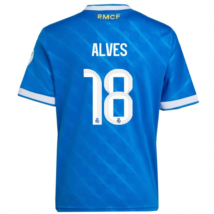 Danxen Herren Enzo Alves #18 Blau Weiß Ausweichtrikot Trikot 2025/26 T-Shirt