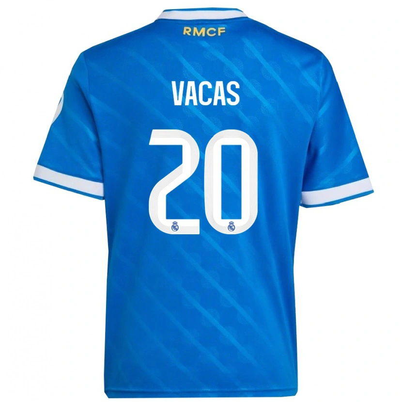 Danxen Herren Juan Vacas #20 Blau Weiß Ausweichtrikot Trikot 2025/26 T-Shirt