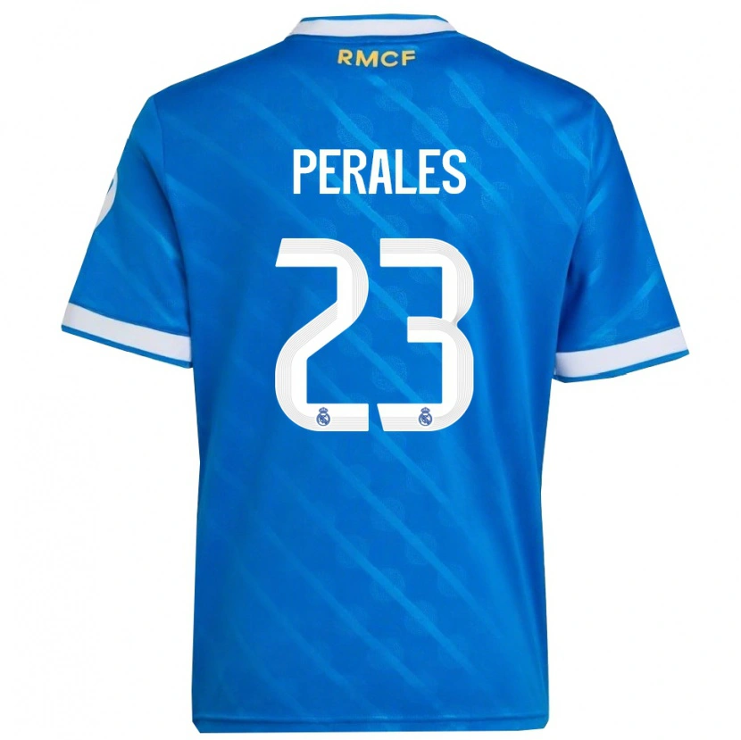 Danxen Herren Miguel Perales #23 Blau Weiß Ausweichtrikot Trikot 2025/26 T-Shirt