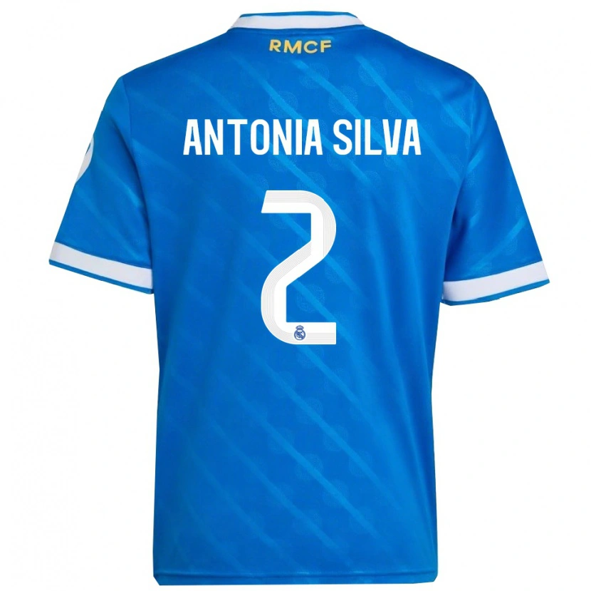 Danxen Herren Antônia Silva #2 Blau Weiß Ausweichtrikot Trikot 2025/26 T-Shirt