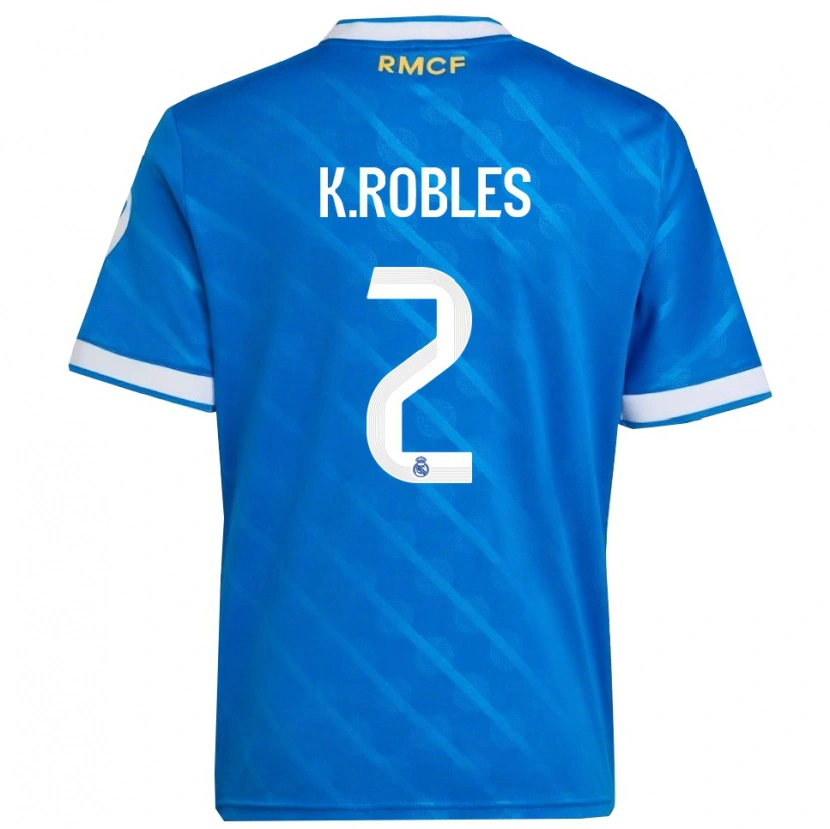 Danxen Herren Kenti Robles #2 Blau Weiß Ausweichtrikot Trikot 2025/26 T-Shirt