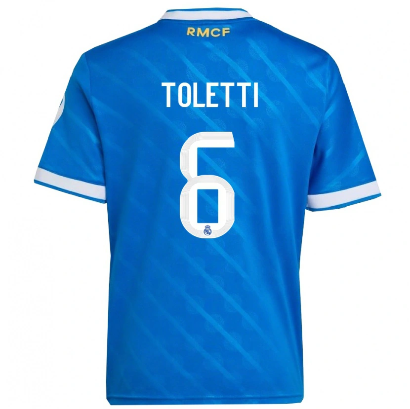 Danxen Herren Sandie Toletti #6 Blau Weiß Ausweichtrikot Trikot 2025/26 T-Shirt