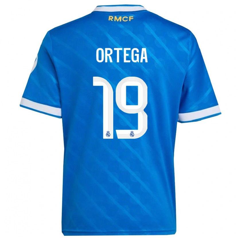Danxen Herren Jacobo Ortega #19 Blau Weiß Ausweichtrikot Trikot 2025/26 T-Shirt