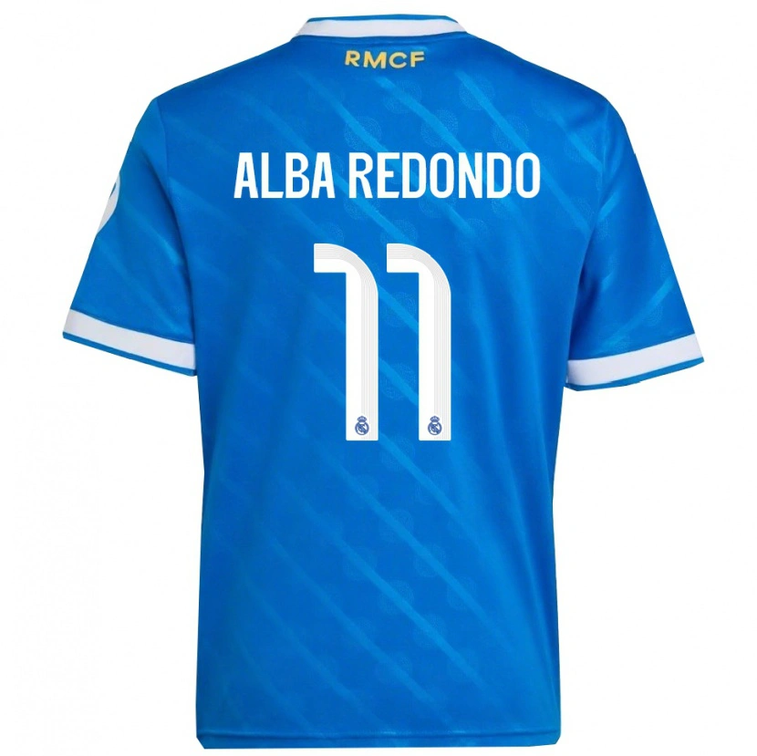 Danxen Herren Alba Redondo #11 Blau Weiß Ausweichtrikot Trikot 2025/26 T-Shirt